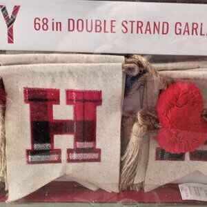 'Hobby Lobby' Double Strand Christmas Garland 68" New in box